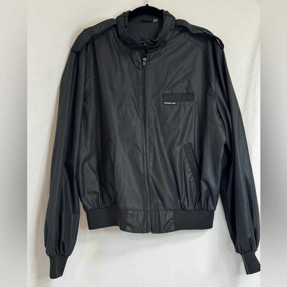 Members Only Black Bomber Jacket